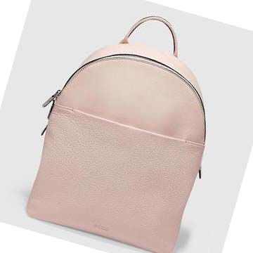 Men's Ecco Textureblock Small Bags Pink | USA 707ILH